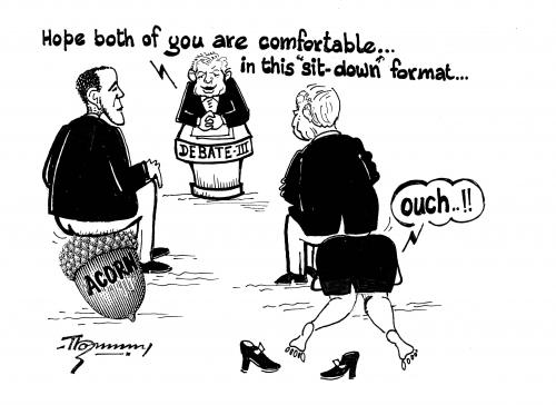 Cartoon: Final US Presidentail Debate (medium) by Thommy tagged us,election,debate