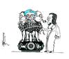 Cartoon: All is well in UPA India (small) by Thommy tagged upa,sonia,gandhi
