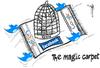 Cartoon: Egyptian Magic Carpet (small) by Thommy tagged egypt