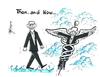 Cartoon: Obama   Now and then (small) by Thommy tagged obama,healthcare,reform,usa