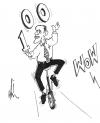 Cartoon: Obamas frist 100 days (small) by Thommy tagged obama,100,days