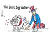 Cartoon: Worlds best Dog Walket (small) by Thommy tagged israel,us,relations