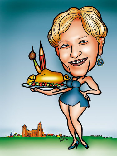 Cartoon: Karykatura_22 (medium) by Krzyskow tagged caricature