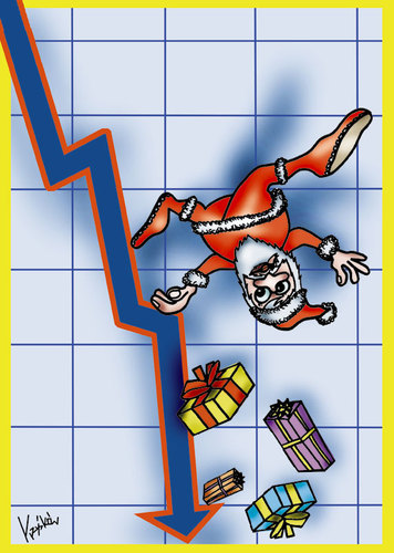 Cartoon: Santa_1 (medium) by Krzyskow tagged christmas,weihnachten,santa