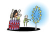 Cartoon: Refugee (small) by dariush ramezani tagged refugee,war,syria,terrorist,europe