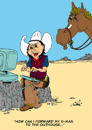 Cartoon: Buckshot (medium) by kidcardona tagged western,cowboy,horse,comic,cartoon,gag