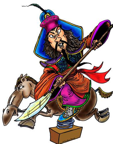Cartoon: Horseman 2 (medium) by kidcardona tagged china,horse,illustration,sport