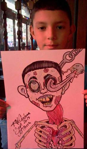 Cartoon: Zombie-tures (medium) by kidcardona tagged zombie,dead,halloween,fun,gift