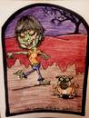 Cartoon: Zombie-tures (small) by kidcardona tagged caricature,cartoon,halloween,monster,fun,holiday,dead