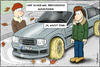 Cartoon: Winterreifen (small) by Andreas Vollmar tagged winter,herbst,kalt,kälte,auto,reifen,winterreifen,autoreifen