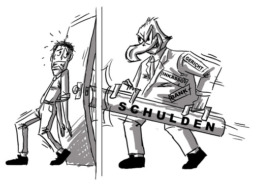 Cartoon: sosschuldnerhilfe 06 (medium) by sahin tagged sosschuldnerhilfe,berlin