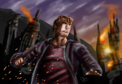 Cartoon: Weasley the King (medium) by sahin tagged ronald,weasley,ron,the,king,jk,rowling,harry,potter,books,series,movie,saga,rupert,grint,magic