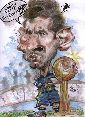 Cartoon: Leo Messi. Argentina. (medium) by RoyCaricaturas tagged caricaturas
