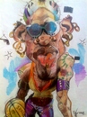 Cartoon: Dennis Rodman earrings. (small) by RoyCaricaturas tagged dennis,rodman,famous,basketball,nba