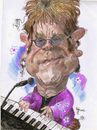 Cartoon: Elthon John (small) by RoyCaricaturas tagged elthon,john,music,famous,singer