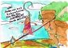 Cartoon: Helmpflicht (small) by geralddotcom tagged sicherheit,helm,mädchen,junge,kind,kinder,slackline,slacking,slacken,artistik,balance,verrückt,bescheuert,mutter,vater,eltern,ungehalten,sauer,erziehung