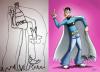 Cartoon: Enterprise Night Fever (small) by Mikl tagged mikl,michael,olivier,miklart,art,illustration,painting,kid,drawing,mr,spock,enterprise,star,trek,disco,bat,ozzy,osbourne,fever,night