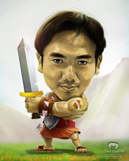 Cartoon: clash of clan caricature (medium) by juwecurfew tagged clash,of,clan,caricature