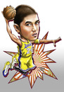 Cartoon: ala-kobe caricature (small) by juwecurfew tagged kobe,bryant