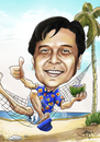 Cartoon: caricature beach (small) by juwecurfew tagged caricature,beach