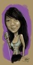 Cartoon: speed art caricature (small) by juwecurfew tagged mhei