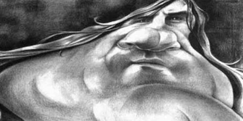 Cartoon: Gerard Depardieu (medium) by Dan tagged caricature,cartoon,depardieu,cinema,dan,famous,face,france,movies,actor