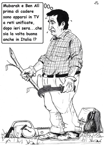 Cartoon: attesa (medium) by paolo lombardi tagged italy,berlusconi,politics