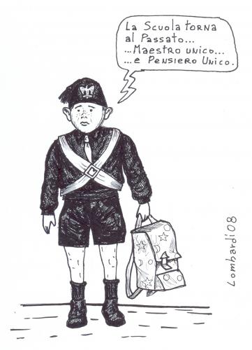 Cartoon: balilla su marte (medium) by paolo lombardi tagged italy,caricature,satire,politic