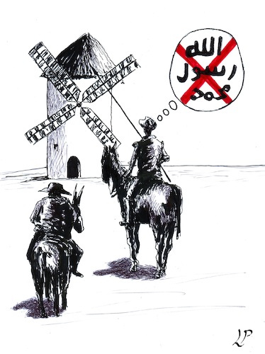 Cartoon: Barcelona (medium) by paolo lombardi tagged terrorism