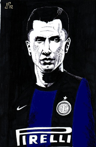 Cartoon: Cassano (medium) by paolo lombardi tagged inter,italy,football