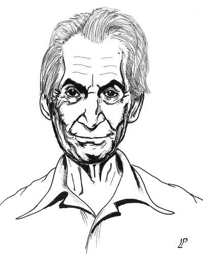 Cartoon: Charlie Watts (medium) by paolo lombardi tagged rolling,stones,cartoon,caricature