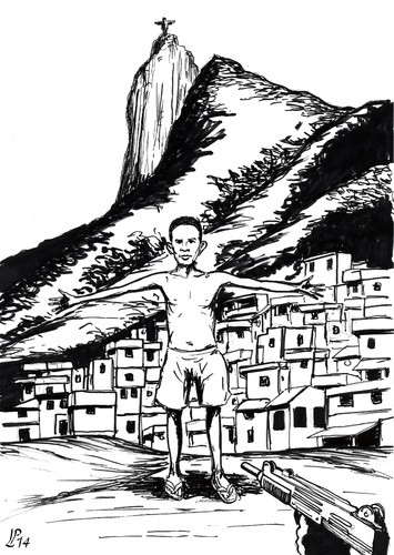Cartoon: Christ in Rio (medium) by paolo lombardi tagged brasil