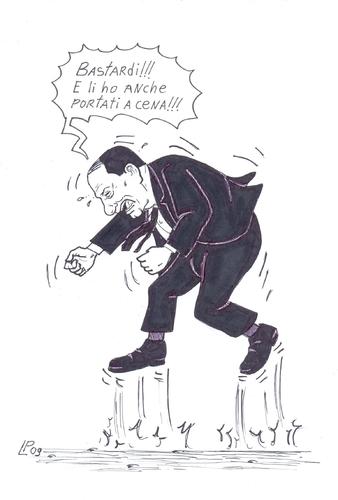 Cartoon: corte costituzionale (medium) by paolo lombardi tagged italy,berlusconi,satire,politics,caricature