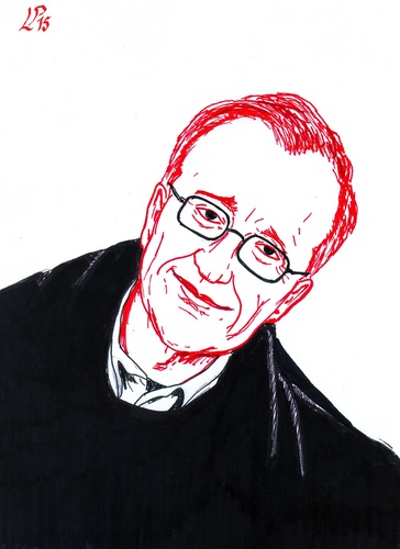 Cartoon: David Grossman (medium) by paolo lombardi tagged israel,peace