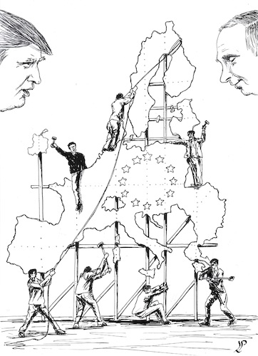 Cartoon: Disintegration (medium) by paolo lombardi tagged europe