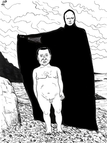 Cartoon: Divine Justice (medium) by paolo lombardi tagged italy,berlusconi,justice,politics,corruption