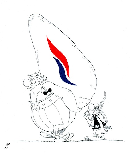 Cartoon: Elections in France (medium) by paolo lombardi tagged france,elections,europe,macron,lepen