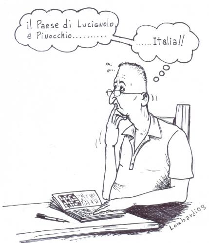 Cartoon: enigmistica (medium) by paolo lombardi tagged italy,berlusconi,politics,satire