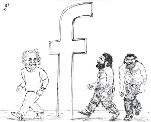 Cartoon: Facebook experts (medium) by paolo lombardi tagged media,social,fake,news