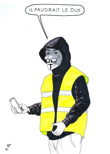 Cartoon: Gilets jaunes (medium) by paolo lombardi tagged france,gasoline,macron