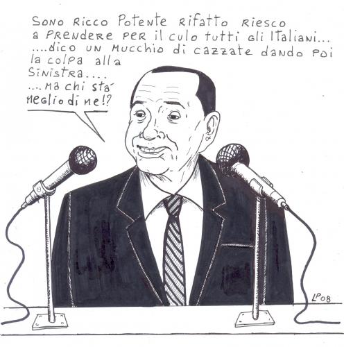 Cartoon: il buffone (medium) by paolo lombardi tagged italy,usa,germany,politic,satire,comic,humor,caricature