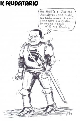 Cartoon: il feudo (medium) by paolo lombardi tagged italy,politics