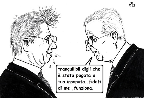 Cartoon: Ingenui (medium) by paolo lombardi tagged caricatures,satire,politics,italy,lega