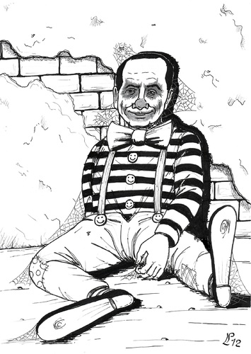 Cartoon: Italian Clown (medium) by paolo lombardi tagged italy,corruption,politics