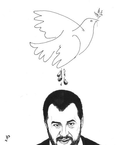 Cartoon: Italian Easter (medium) by paolo lombardi tagged italy,easter,salvini