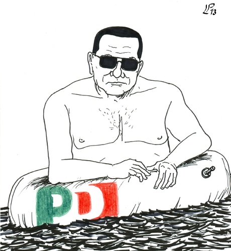 Cartoon: Italian Summer (medium) by paolo lombardi tagged governo,grillo,berlusconi,bersani,italy,letta