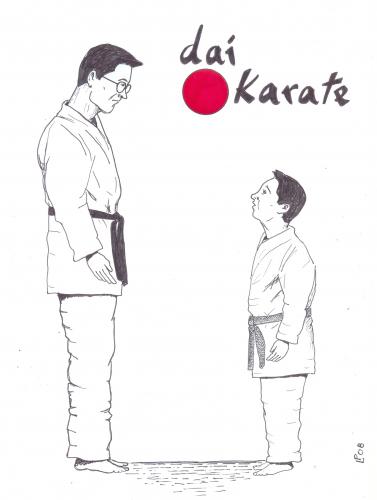 Cartoon: karate (medium) by paolo lombardi tagged karate,sport