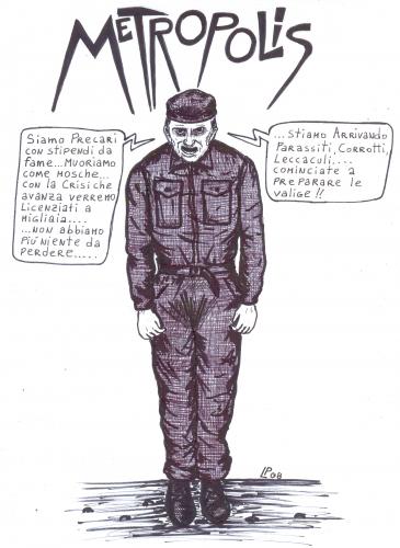 Cartoon: la fine (medium) by paolo lombardi tagged italy,politic