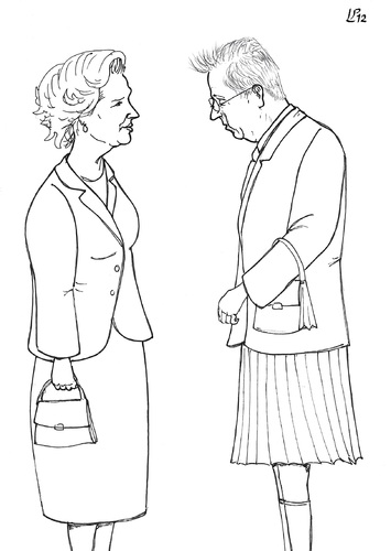 Cartoon: Ladies (medium) by paolo lombardi tagged italy,economy,default,politics