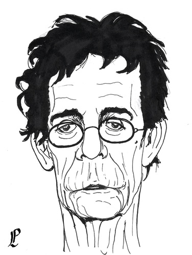 Cartoon: Lou Reed (medium) by paolo lombardi tagged reed